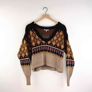 Gimmicks by BKE Multicolor V-Neck Sweater